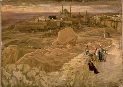 La Citadelle, Le Caire, vue du Mokattam regardant vers le sud-est, c.1886-96 - James Jacques Joseph Tissot