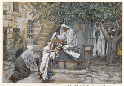 La fille de Jaïre, illustration de La vie de notre Seigneur Jésus-Christ - James Jacques Joseph Tissot