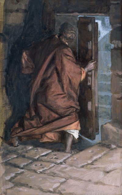 Le départ de Judas, illustration pour La Vie du Christ - James Jacques Joseph Tissot