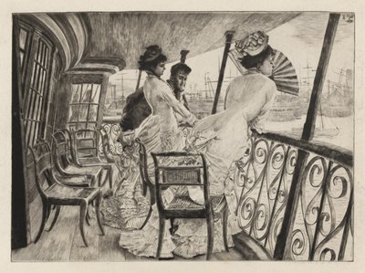 La galerie du H.M.S. Calcutta à Portsmouth - James Jacques Joseph Tissot