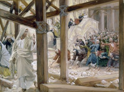 Les Juifs prirent des pierres pour les jeter sur lui, illustration pour La Vie du Christ, c.1886-96 - James Jacques Joseph Tissot