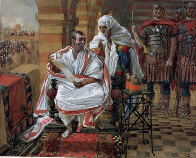 Le Message de la Femme de Pilate, illustration pour La Vie du Christ, vers 1886-94 - James Jacques Joseph Tissot