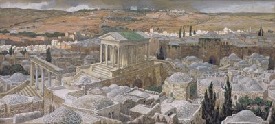 Le Temple païen construit par Hadrien sur le site du Calvaire, illustration de La Vie du Christ, c.1886-94 - James Jacques Joseph Tissot