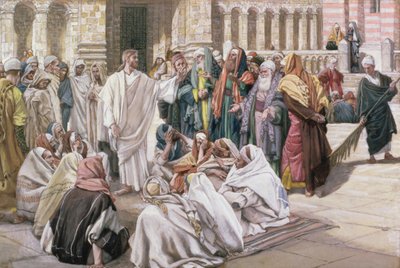 Les Pharisiens questionnent Jésus, illustration pour La Vie du Christ, c.1886-96 - James Jacques Joseph Tissot