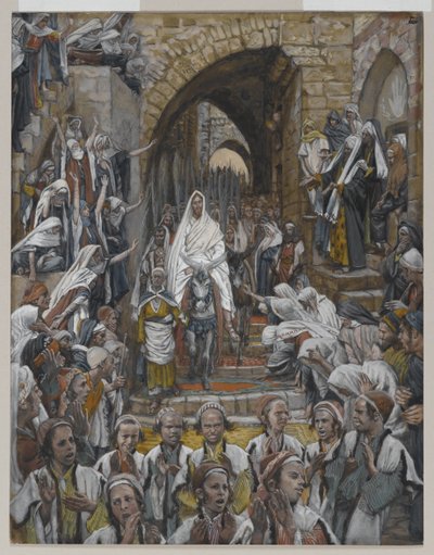 La procession dans les rues de Jérusalem, illustration de La Vie de Notre Seigneur Jésus-Christ, 1886-94 - James Jacques Joseph Tissot