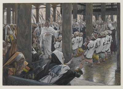La procession dans le temple, illustration de La Vie de Notre Seigneur Jésus-Christ, 1886-94 - James Jacques Joseph Tissot