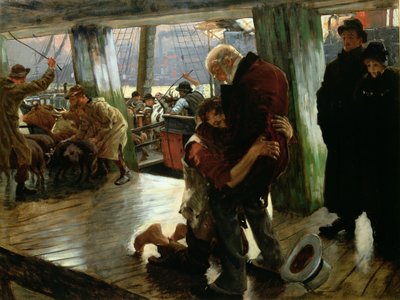 Le Fils Prodigue dans la Vie Moderne : Le Retour, c.1882 (esquisse préparatoire) - James Jacques Joseph Tissot