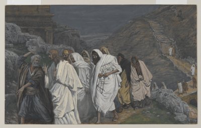 Les protestations de Saint Pierre, illustration de La Vie de Notre Seigneur Jésus-Christ, 1886-94 - James Jacques Joseph Tissot
