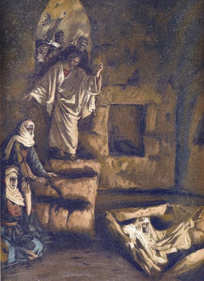 La Résurrection de Lazare - La vie de notre Seigneur Jésus-Christ, par Jacques Joseph (James) Tissot (1836-1902) - James Jacques Joseph Tissot