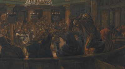 Le Manteau Déchiré - Jésus Condamné à Mort par les Juifs, illustration de La Vie de Notre Seigneur Jésus-Christ, 1886-94 - James Jacques Joseph Tissot