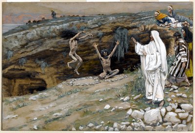 Les deux hommes possédés par des esprits impurs, illustration pour La vie du Christ - James Jacques Joseph Tissot