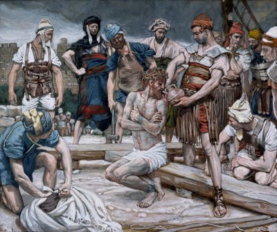 Le vin mélangé avec de la myrrhe, illustration pour La Vie du Christ - James Jacques Joseph Tissot
