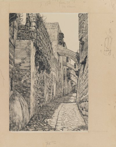 Via Dolorosa, Jérusalem (illustration de La Vie de Notre Seigneur Jésus-Christ) - James Jacques Joseph Tissot