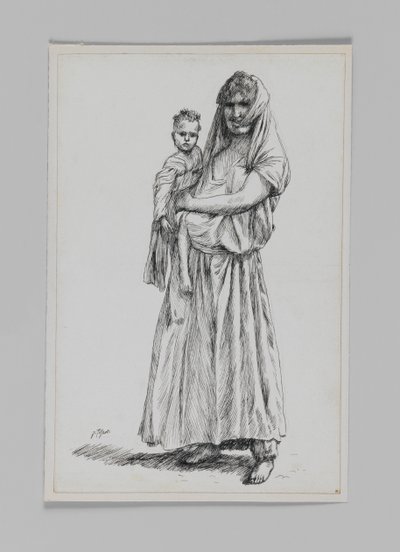 Femme de Geba, Samarie, illustration de La Vie de Notre Seigneur Jésus-Christ - James Jacques Joseph Tissot