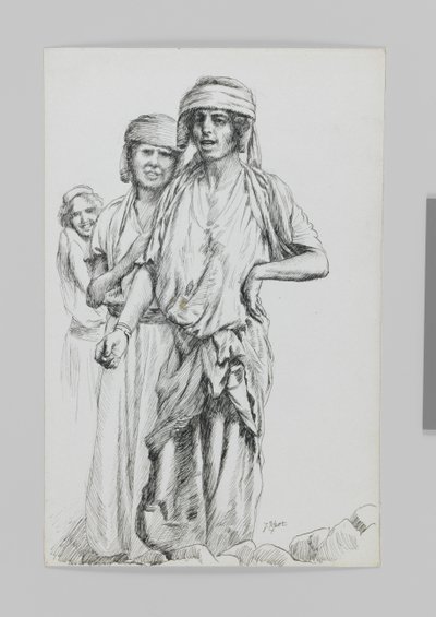 Femmes de Geba, Samarie, illustration de La Vie de Notre Seigneur Jésus-Christ - James Jacques Joseph Tissot