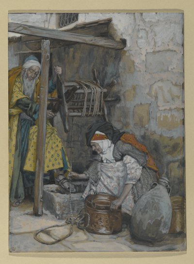 Zacharie et Élisabeth, illustration pour La Vie du Christ - James Jacques Joseph Tissot