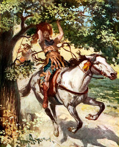 Absalom suspendu au chêne - Bible - James Jacques Joseph after Tissot