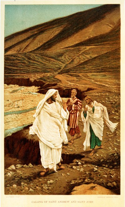 Appel de Saint André et Saint Jean - Saint Jean - Bible - James Jacques Joseph after Tissot
