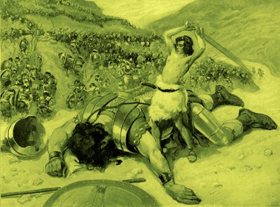 David coupe la tête de Goliath par J James Tissot - Bible - James Jacques Joseph after Tissot