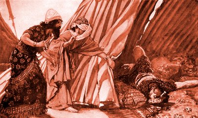 Jaël montre à Barak Sisera mort - Bible - James Jacques Joseph after Tissot