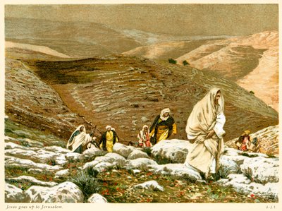 Jésus monte à Jérusalem - Saint Jean, Bible - James Jacques Joseph after Tissot