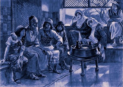 Job et sa famille - Bible - James Jacques Joseph after Tissot
