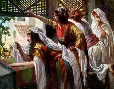 Mikal méprise David - Bible - James Jacques Joseph after Tissot