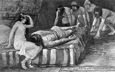 Samson est fait prisonnier, par Tissot - Bible - James Jacques Joseph after Tissot
