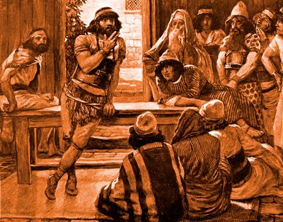 Samson propose une énigme - Bible - James Jacques Joseph after Tissot