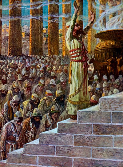 Salomon dédie le temple à Jérusalem - James Jacques Joseph after Tissot