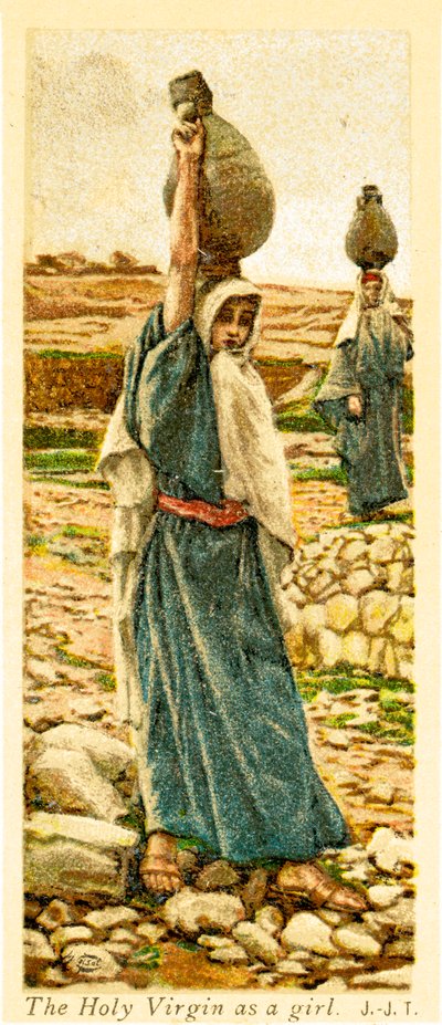 La Sainte Vierge en tant que fille - Bible - James Jacques Joseph after Tissot