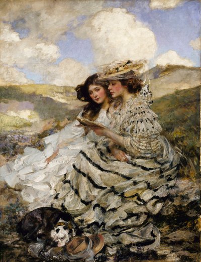 Sur les dunes (Lady Shannon et Kitty) - James Jebusa Shannon