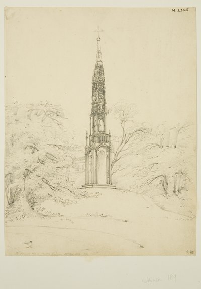 Bristol High Cross dans les jardins de Stourhead, 25 mai 1819 - James Johnson