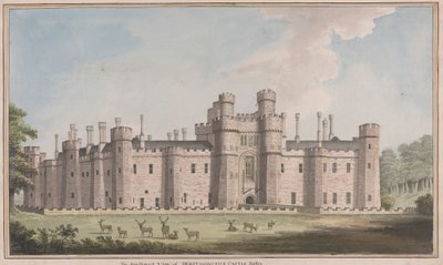 Château de Herstmonceux, East Sussex : Vue sud-ouest - James Lambert  of Lewes