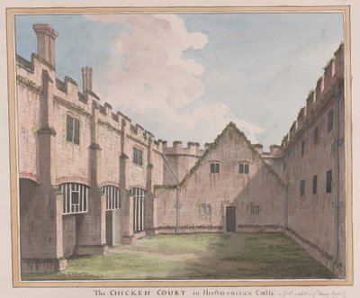 Château de Herstmonceux, East Sussex : la cour des poulets - James Lambert  of Lewes