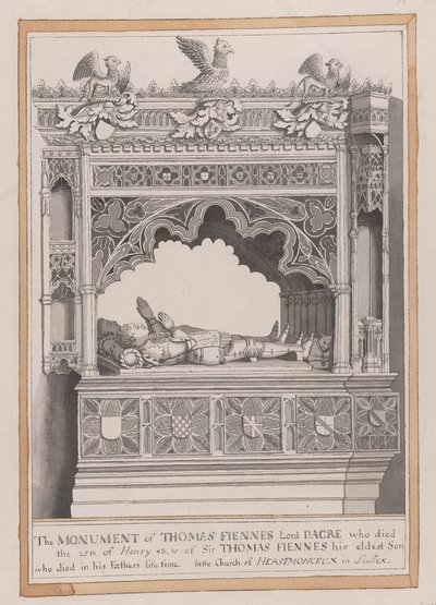 Le monument de Thomas Fiennes - James Lambert  of Lewes