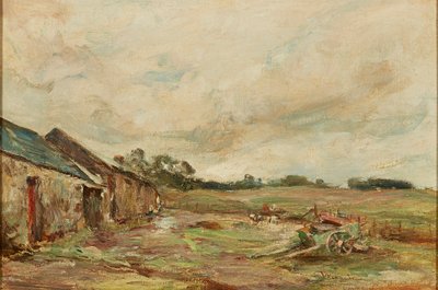 Cour de ferme en été - James Lawton Wingate