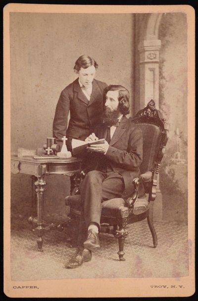 Portrait de Samuel Edward Warren 1831-1909 avec étudiant - James M Capper