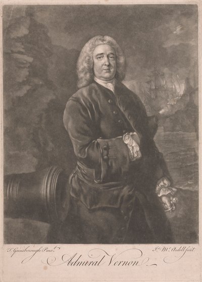Amiral Edward Vernon - James McArdell