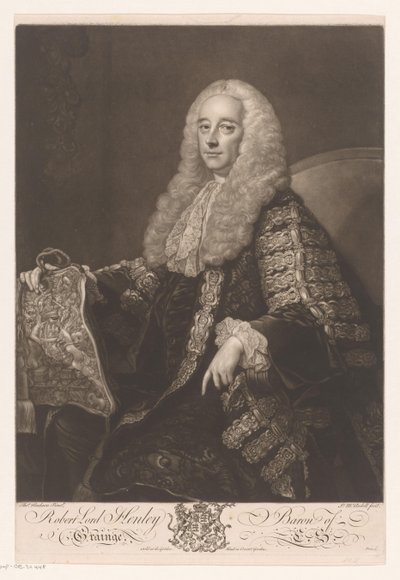 Portrait de Robert Henley - James McArdell
