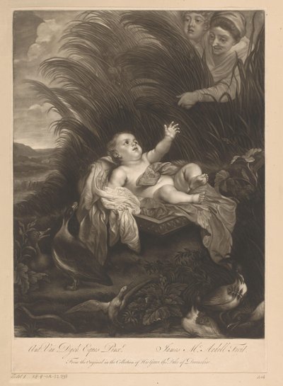 La découverte de Moïse - James McArdell