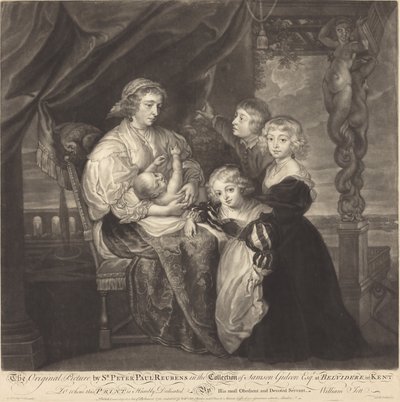 La famille Gerbier - James McArdell after Sir Peter Paul Rubens