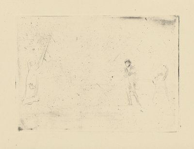 Impressions de plaques annulées par Whistler - Deux Figures - James Abbott McNeill Whistler