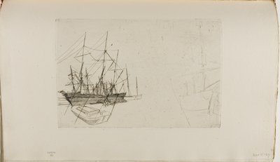 Esquisse de navires - James Abbott McNeill Whistler