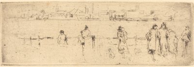 Croquis sur le quai - James Abbott McNeill Whistler