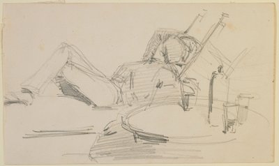 Un homme allongé sur un lit - James Abbott McNeill Whistler