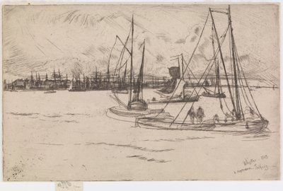 Amsterdam, depuis le Tolhuis - James Abbott McNeill Whistler