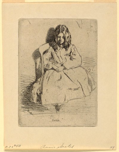 Annie, assise - James Abbott McNeill Whistler
