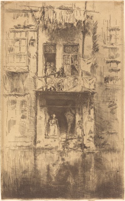 Balcon, Amsterdam - James Abbott McNeill Whistler