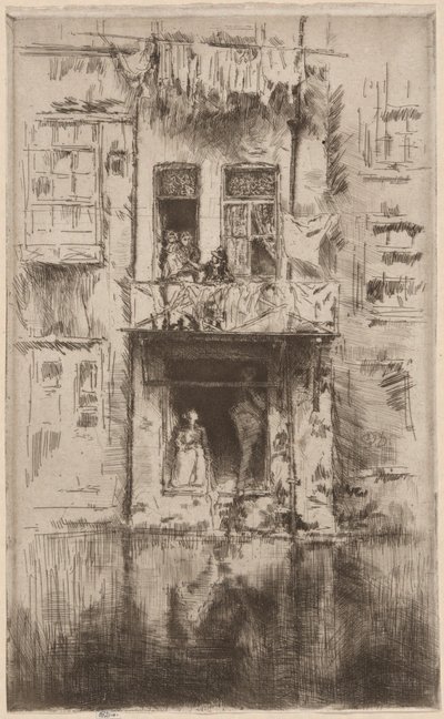 Balcon, Amsterdam - James Abbott McNeill Whistler